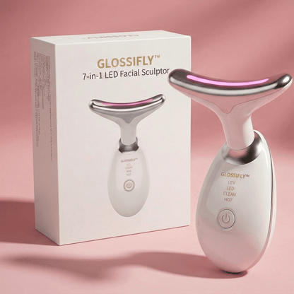 GLOSSIFLY™ 7 - in - 1 LED Facial Sculptor - Your Beauty, Your Confidence - by GlossiFly