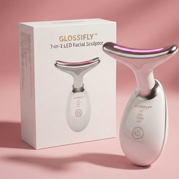 GLOSSIFLY™ 7 - in - 1 LED Facial Sculptor - Your Beauty, Your Confidence - by GlossiFly