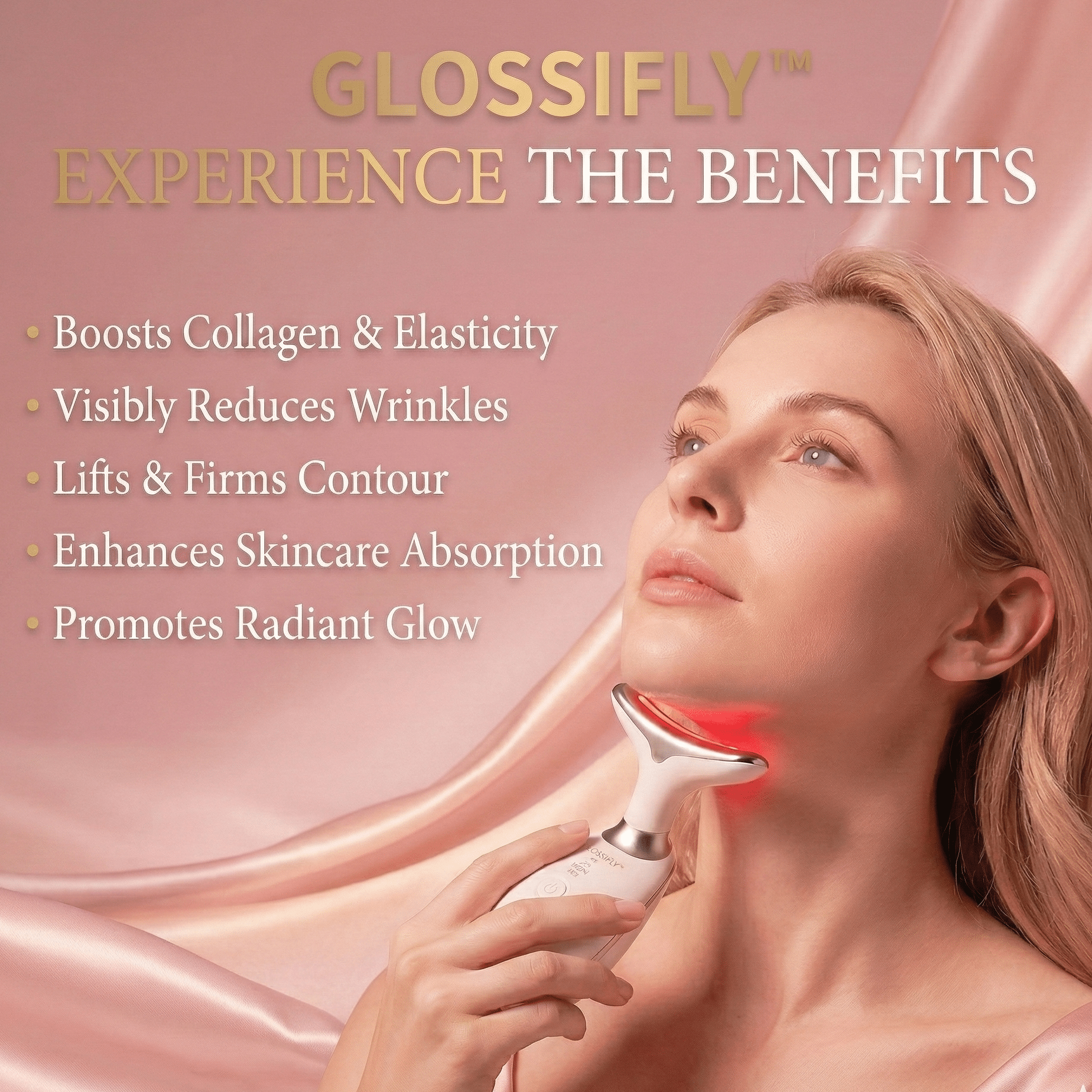 GLOSSIFLY™ 7 - in - 1 LED Facial Sculptor - Your Beauty, Your Confidence - by GlossiFly