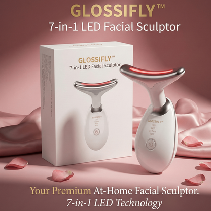 GLOSSIFLY™ 7 - in - 1 LED Facial Sculptor - Your Beauty, Your Confidence - by GlossiFly