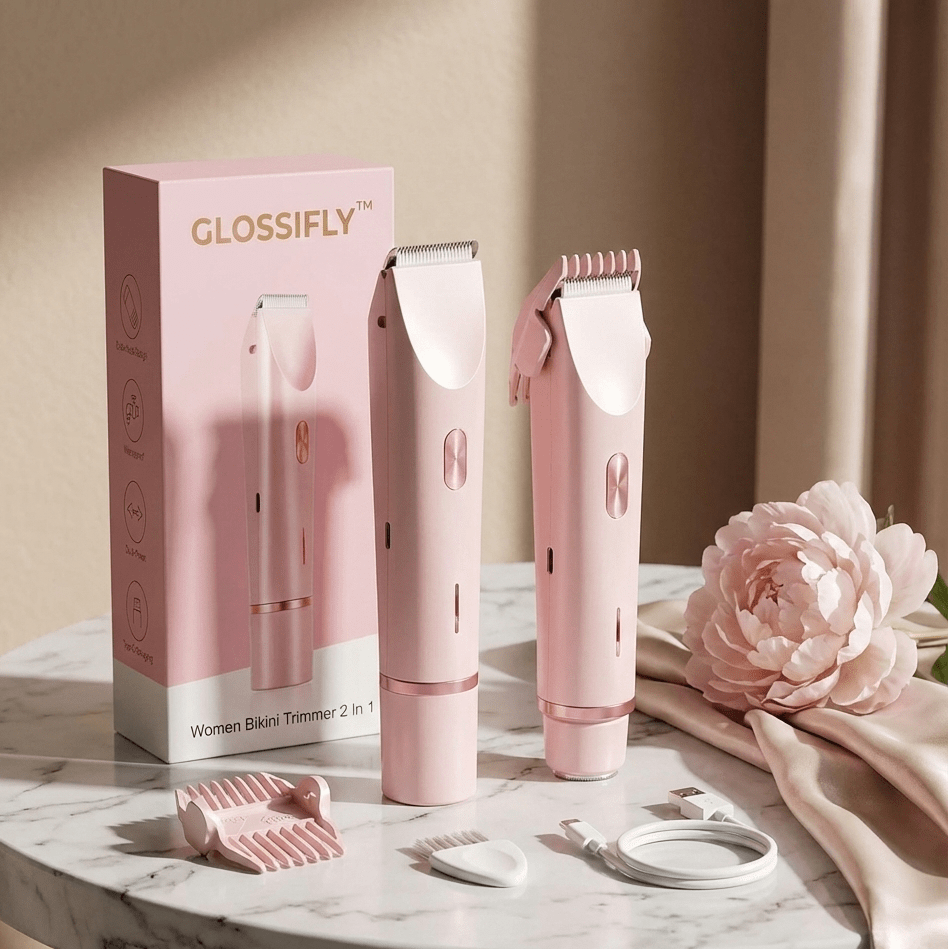 GLOSSIFLY™ Women Bikini Trimmer 2 In 1 - Your Beauty, Your Confidence - by GlossiFly