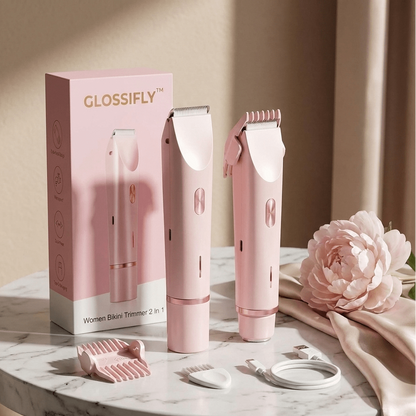 GLOSSIFLY™ Women Bikini Trimmer 2 In 1 - Your Beauty, Your Confidence - by GlossiFly