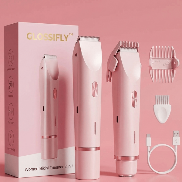 GLOSSIFLY™ Women Bikini Trimmer 2 In 1 - Your Beauty, Your Confidence - by GlossiFly